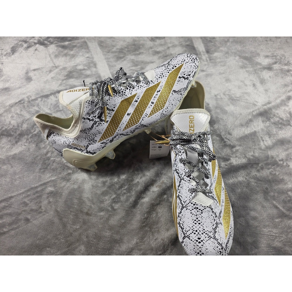 adidas Adizero Electric.1 Football Cleats Mens 14 Snake Print JQ0028 NWOB w/Flaw